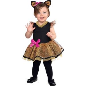 BRAND NEW baby girl cat tiger tutu dress halloween costume size 6-12M & 12-24M